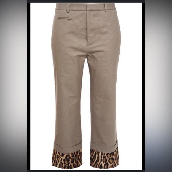 R13 Women’s Mini Houndstooth Trousers With Fold-over Cuffs - Picture 15 of 15